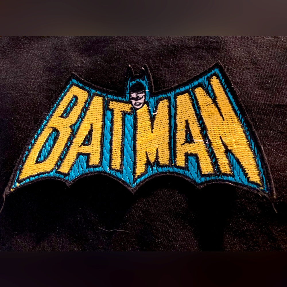 Original 1960’s Batman Television Show Logo Sew On Patch